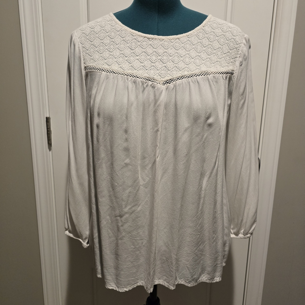 White Lace Old Navy Blouse